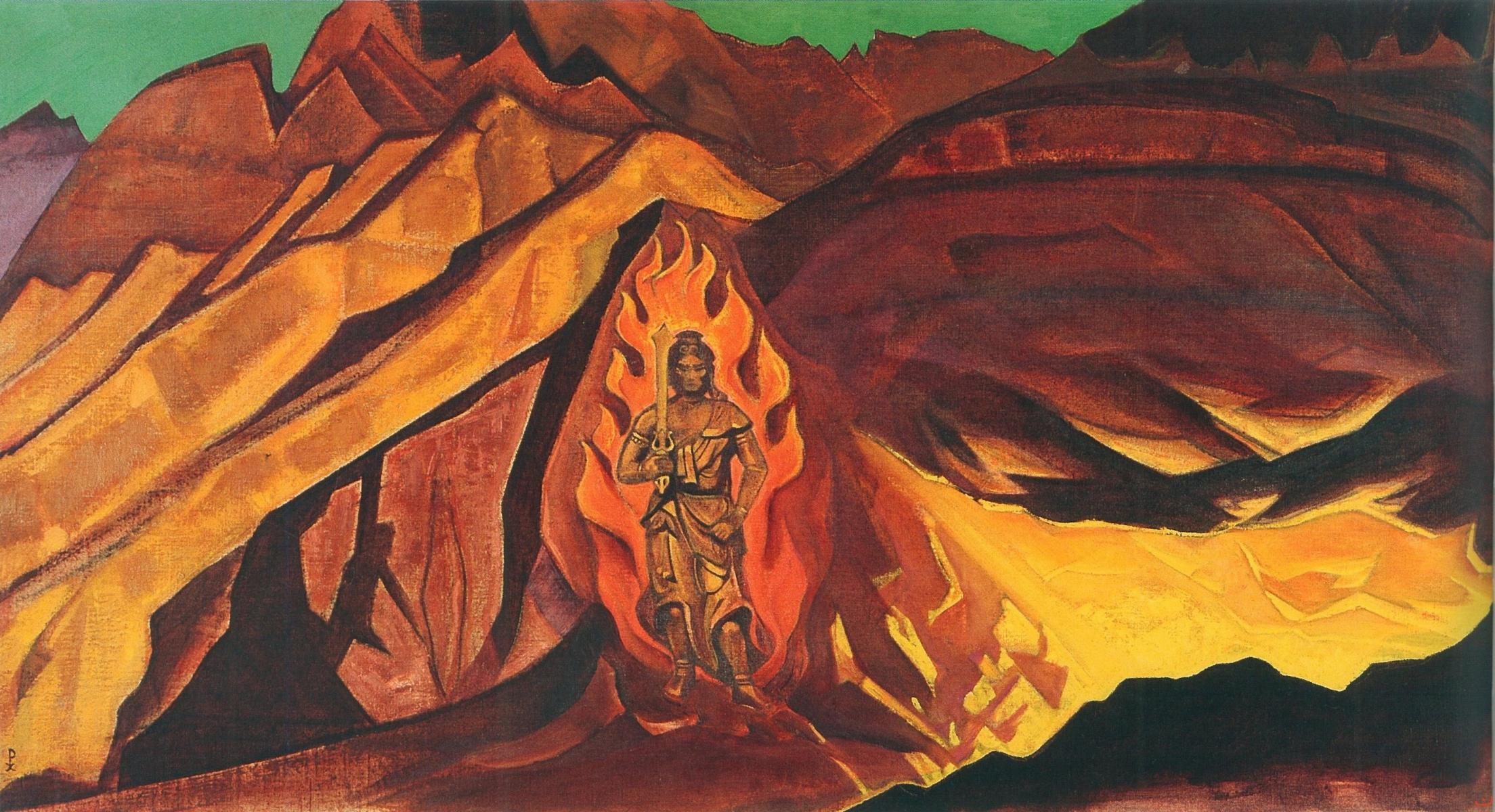 Guardian of the Entrance by Nicholas Roerich. 1927
