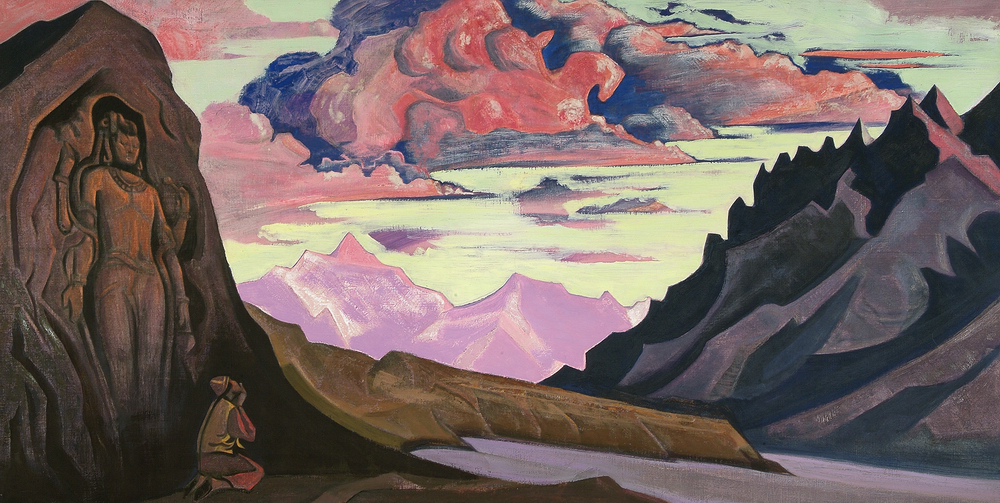 Maitreya, the Conqueror by Nicholas Roerich. 1927