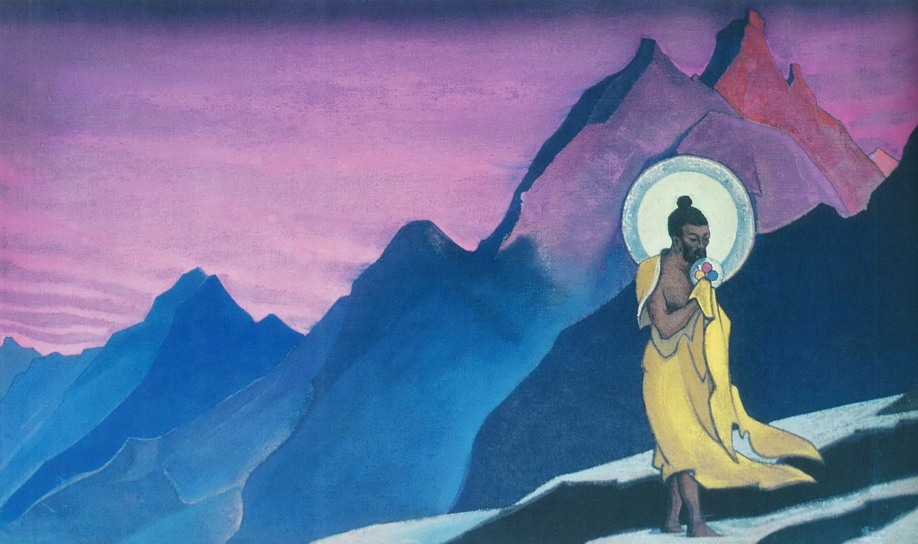 Bhagavan (A Blessed Soul – Bhagavan Sri Rama Krishna) by Nicholas Roerich. 1932