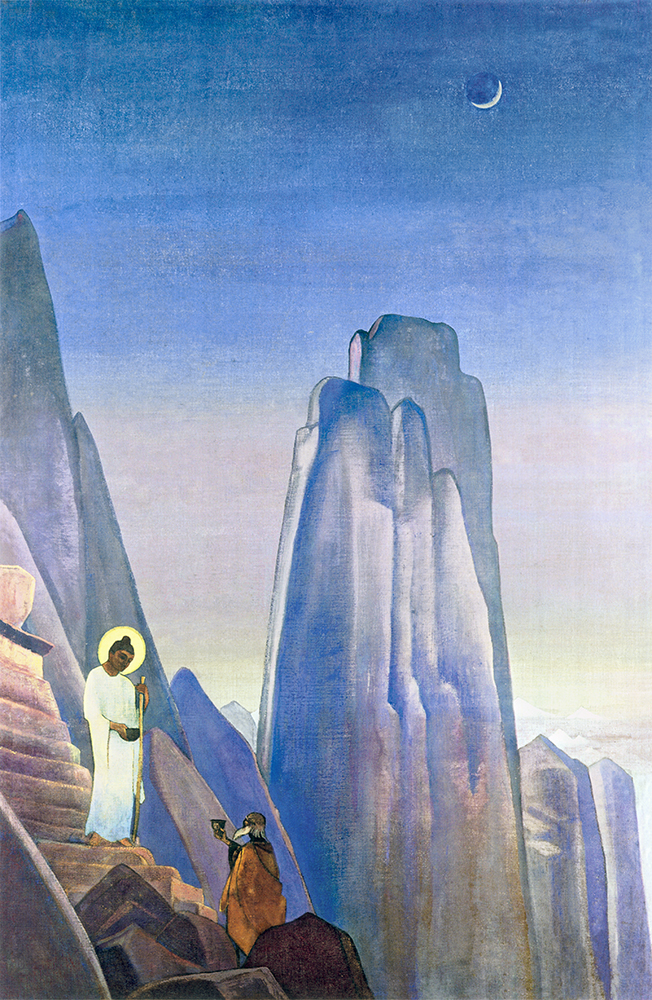 Two Chalices (Buddha the Giver) by Nicholas Roerich. 1932