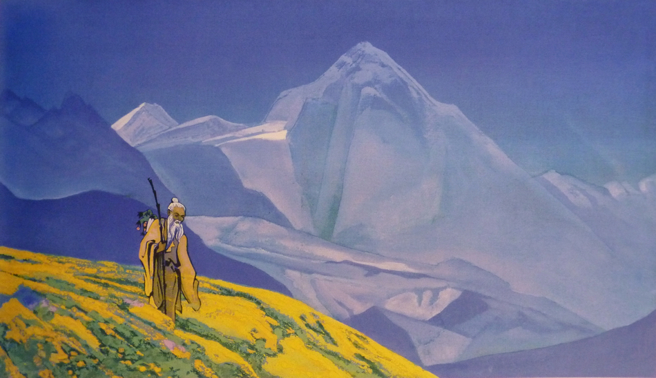 Charaka of Ayurvedas. (Guru Charaka) (Charak - In Search of Medicinal Herbs in Himalaya) by Nicholas Roerich. 1932