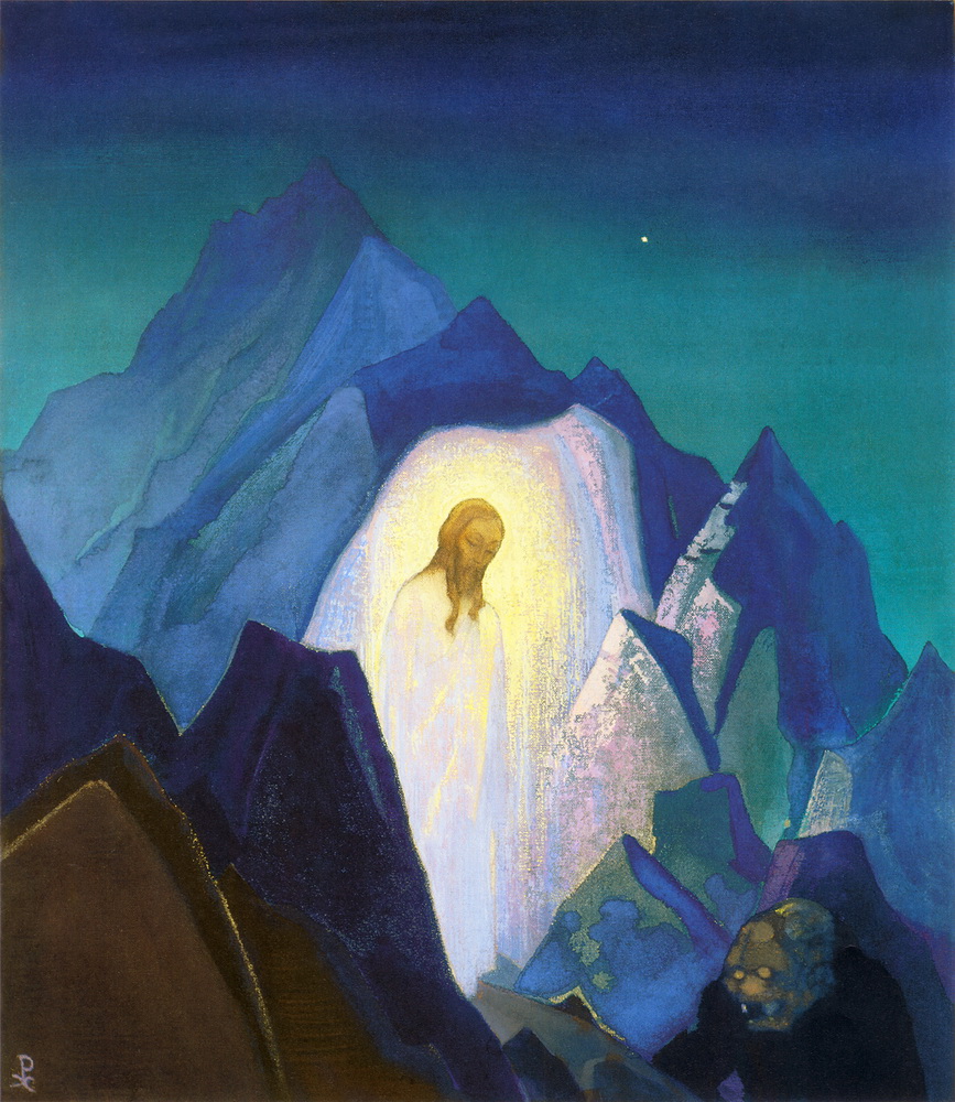 Christ in the Desert by Nicholas Roerich. 1933