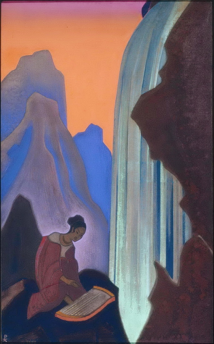 Song of the Waterfall by Nicholas Roerich. 1937