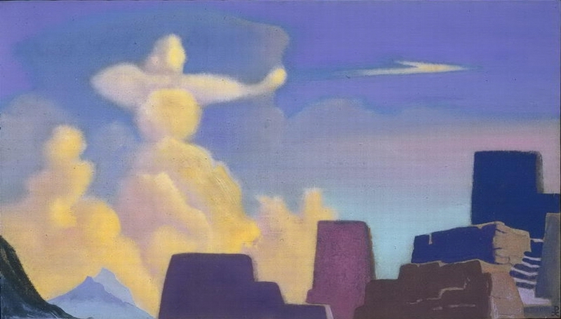 Defender (Cloud-Marksman) by Nicholas Roerich. 1937