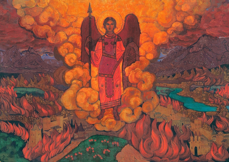 The Last Angel by Nicholas Roerich. 1912