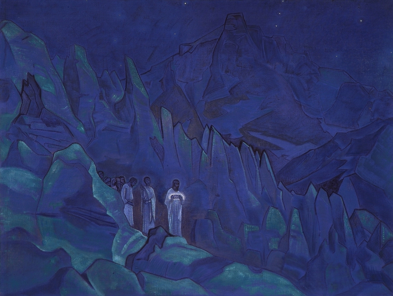 Burning of Darkness by Nicholas Roerich. 1924