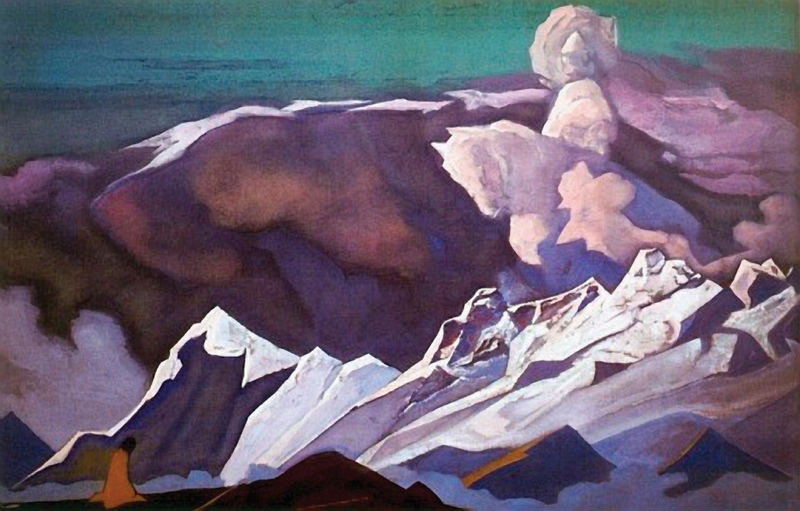 Kalki Avatar (A Devotee Visualises Kalki) by Nicholas Roerich. 1932 	  