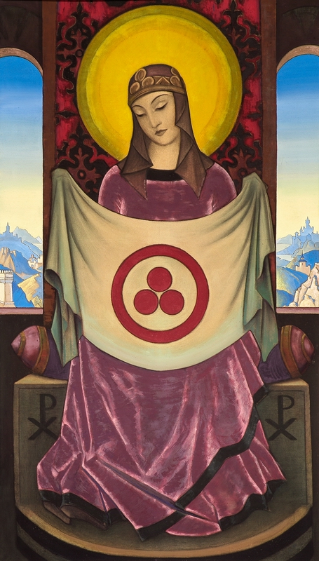 Madonna Oriflamma by Nicholas Roerich. 1932