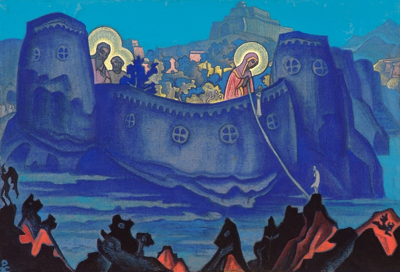 Madonna Laboris by Nicholas Roerich.1933