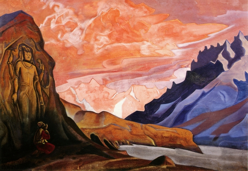 Maitreya, the Conqueror by Nicholas Roerich. 1925 