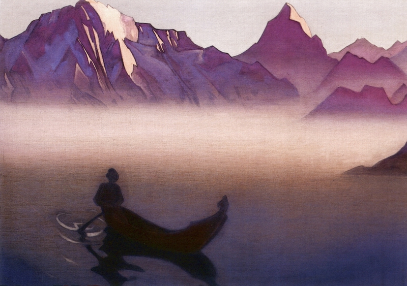 Messenger from Himalayas (Homeward Bound) by Nicholas Roerich. Not later than 1941 	  