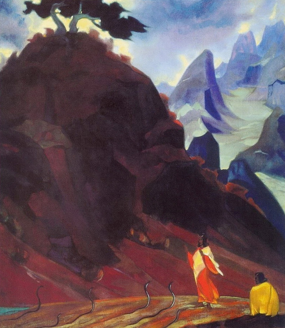 The Snake-Charmer by Svetoslav Roerich. 1937